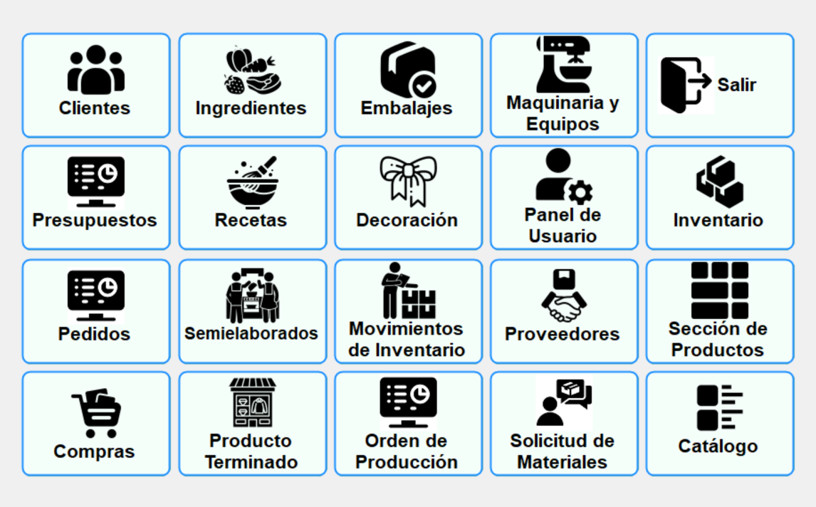 Interfaz de Gestión Profesional